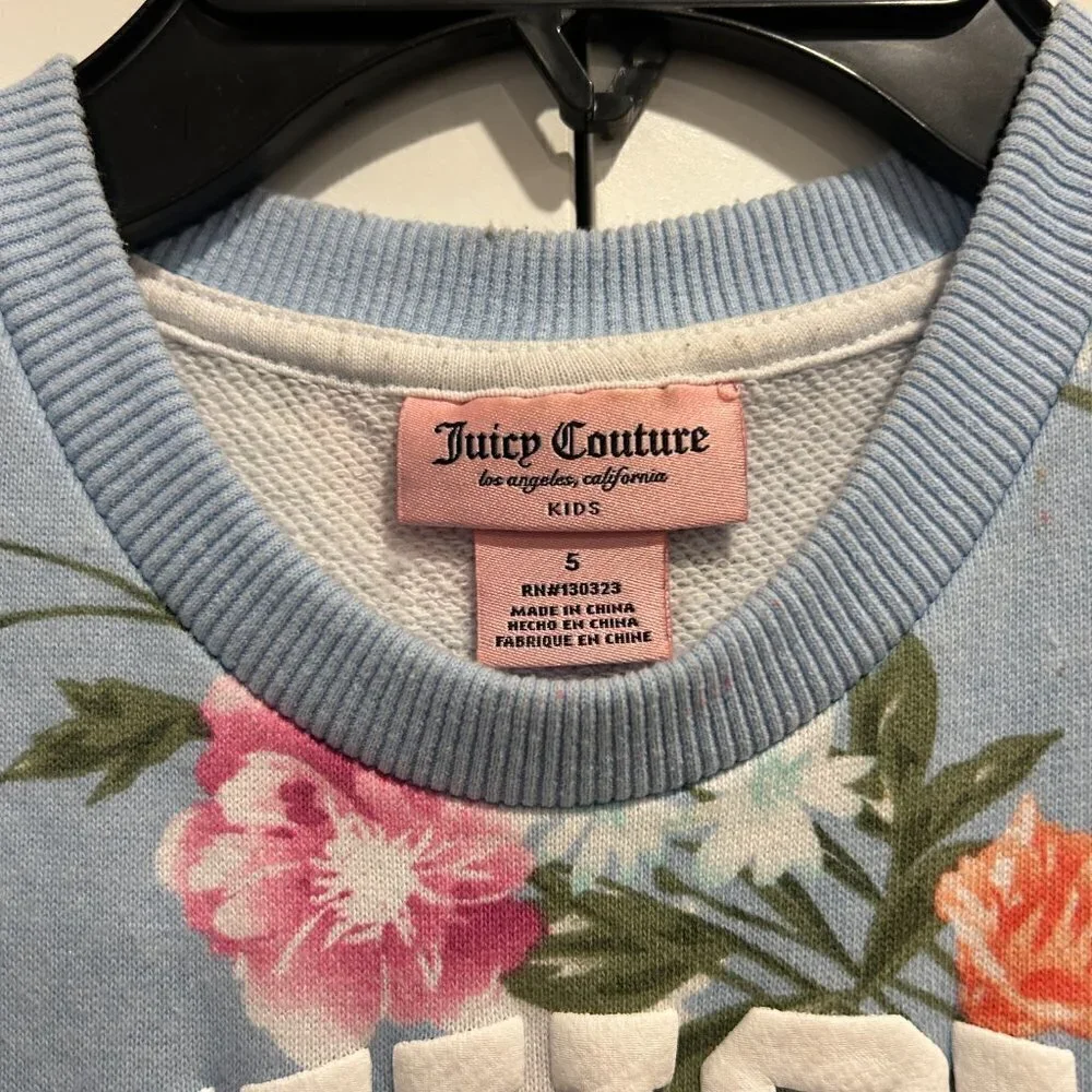 Juicy Couture Girls 2 Piece Shorts Set Size 5